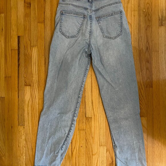 PRIMARK Light Blue Distressed Jeans with Front and Back Pockets Size 4 - Picture 6 of 7